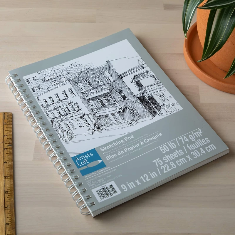 6 Pack: Necessities™ Sketch Pad by Artist’s Loft™, 9" x 12"