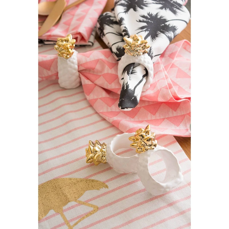 DII® Gold Pineapple Napkin Rings, 4ct.