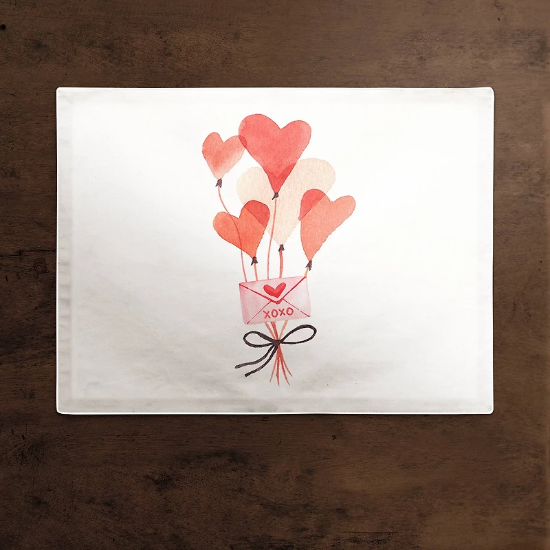 Valentine's Balloon Note Placemat