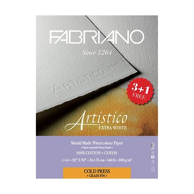 Fabriano® Artistico Extra White 140lb. Cold Press Watercolor Paper