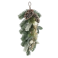 24" Snowy Pine & Champagne Berry Teardrop by Ashland®