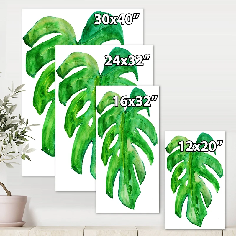 Designart - Tropical Leaf Of Monstera I