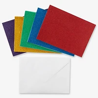 Glitter Rainbow Cards & Envelopes by Recollections™, 5" x 7"