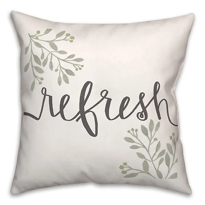 Refresh Floral 18" x 18" Throw Pillow