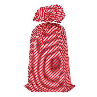 Oversized Red & White Candy Cane Stripes Gift Bag by Celebrate It™