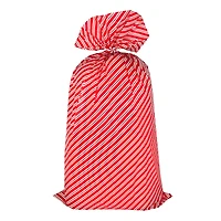 Oversized Red & White Candy Cane Stripes Gift Bag by Celebrate It™