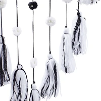 Black Metal Bohemian Wall Decor, 55" x 12"