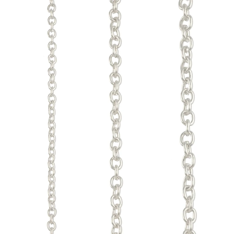 Silver Plated Cable Necklace Set by Bead Landing™