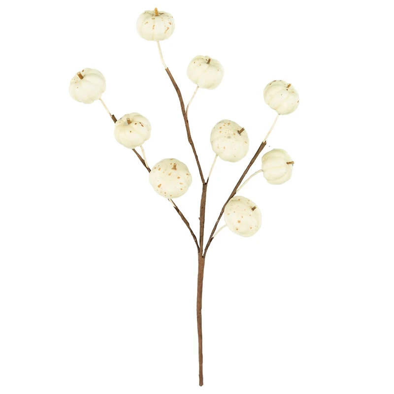 12" White Pumpkin Pick by Ashland®