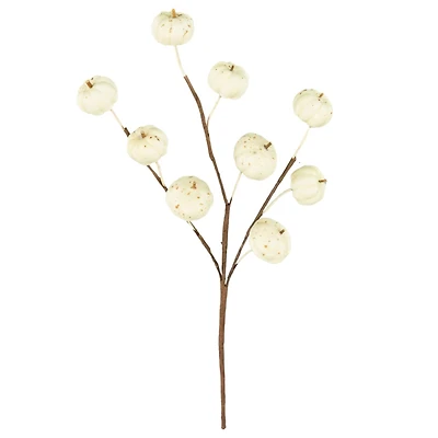 12" White Pumpkin Pick by Ashland®