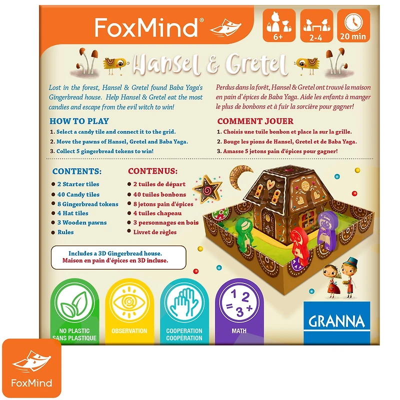 FoxMind Games Granna Fairytale Series Hansel & Gretel Game