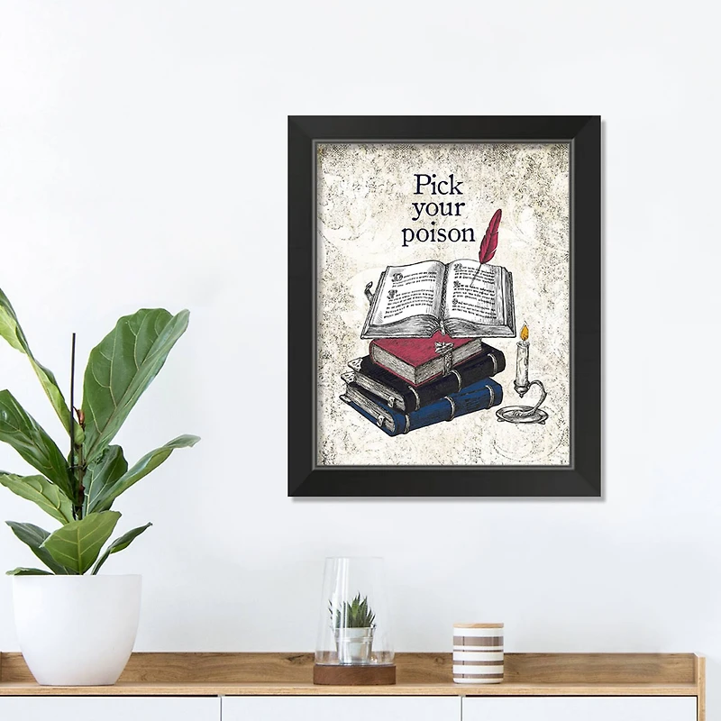 Pick Poison 1 11" x 14" Black Framed Print Under Plexiglass