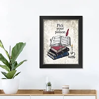 Pick Poison 1 11" x 14" Black Framed Print Under Plexiglass