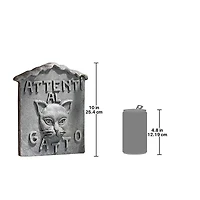 Design Toscano Attenti al Gatto Beware of Cat Wall Sculpture