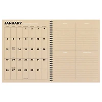 TF Publishing 2025 Large Geometric Weekly Monthly Spiral Planner