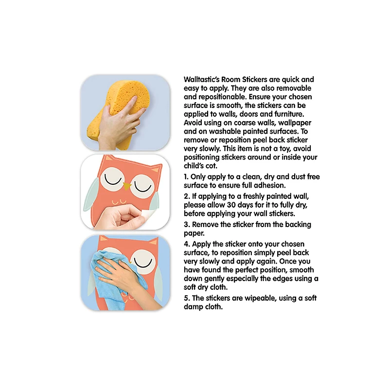 Walltastic Woodland Tree & Friends Wall Stickers