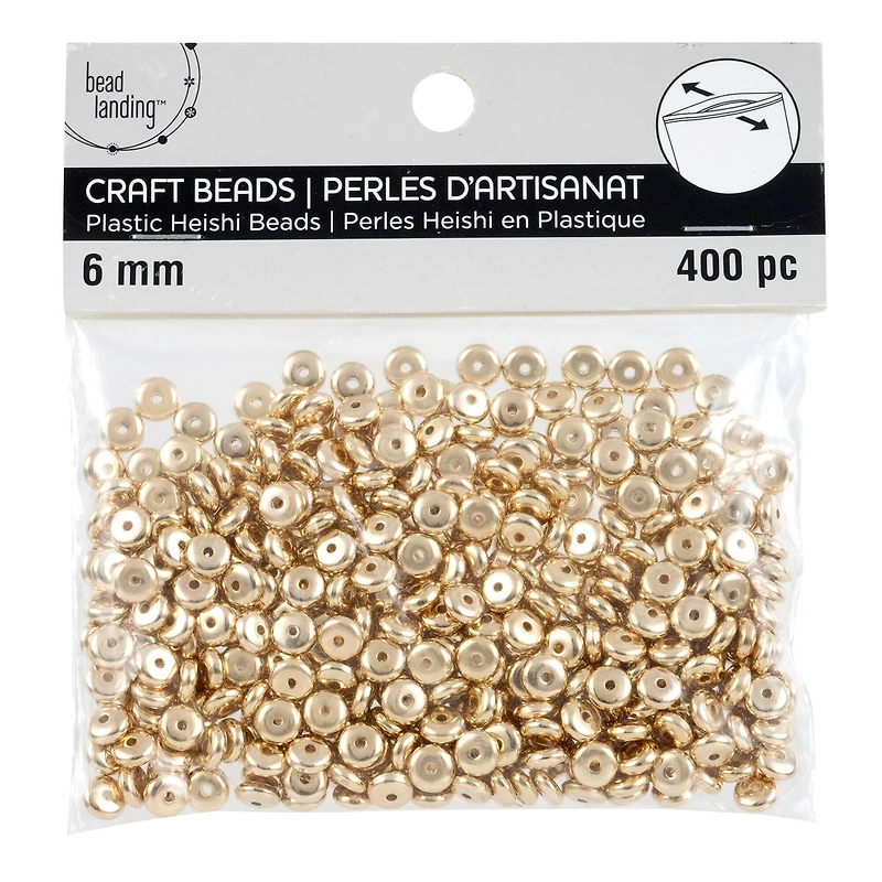 Gold Heishi CCB Craft Beads, 6mm by Bead Landing™