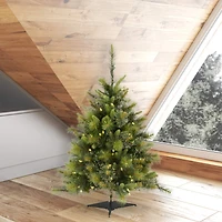 3ft. Pre-Lit Cashmere Pine Artificial Christmas Tree, Warm White Dura-Lit® LED Lights