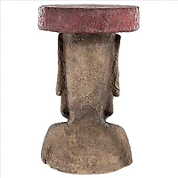 Design Toscano 20.5" Easter Island Polynesian Moai Sculptural Side Table