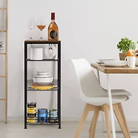 NEX™ 29" Freestanding 4-Tier Storage Shelf with Toilet Paper Holder