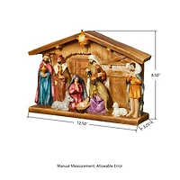 Glitzhome® 9" Nativity Décor