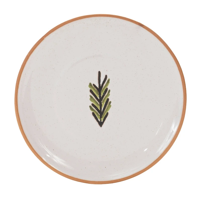 Ceramic Pine Tree Plate, Set of 4