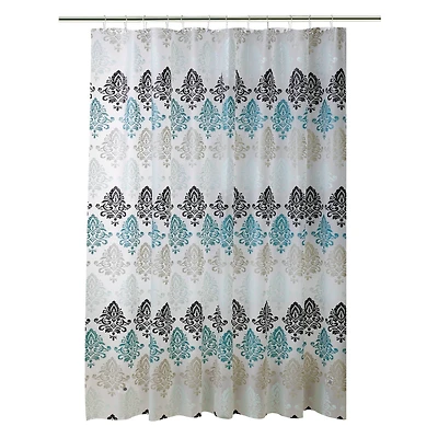 Bath Bliss Paisley Design Shower Curtain