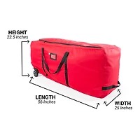 Santa's Bag EZ Roller 9ft. Artificial Christmas Tree Storage Bag with Wheels