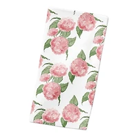Pink Hydrangea Pattern 10" x 10" Cotton Twill Napkin