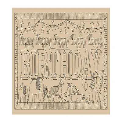 Lullubee Birthday Parade Giant Coloring Mural