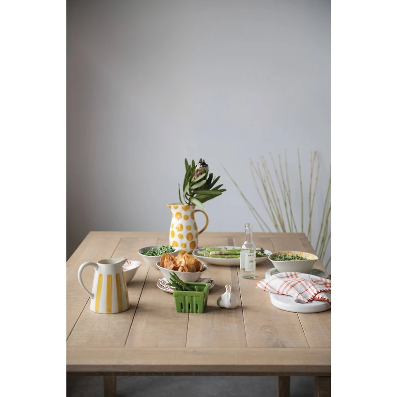 Hello Honey® 19" Textured White Acacia Wood Cheese/Serving Board