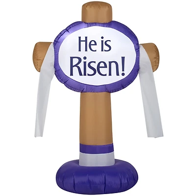 3.5ft. Airblown® Inflatable Easter He is Risen Sign
