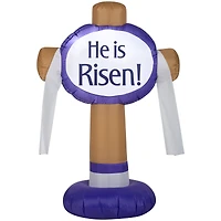 3.5ft. Airblown® Inflatable Easter He is Risen Sign