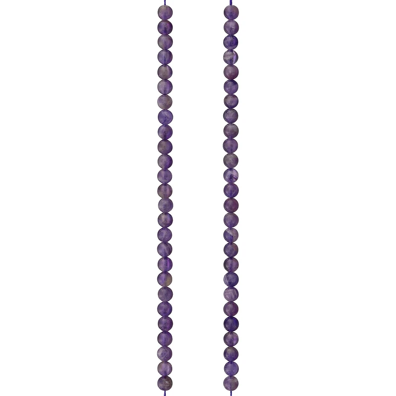 Purple Amethyst Round Beads, 6mm by Bead Landing™