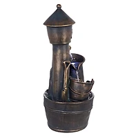 Design Toscano Backyard Buckets of Fun Cascading Waterfall Garden Fountain
