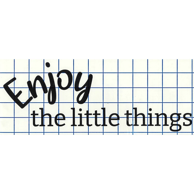 Leisure Arts® Vinyl Enjoy the Little Things Black Wall Decal