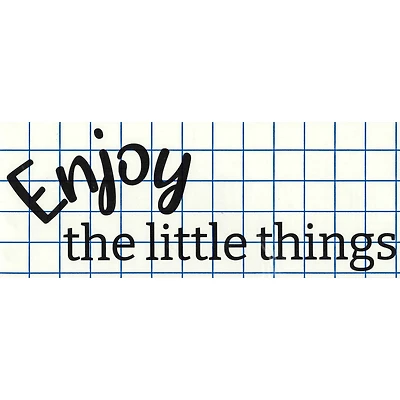 Leisure Arts® Vinyl Enjoy the Little Things Black Wall Decal
