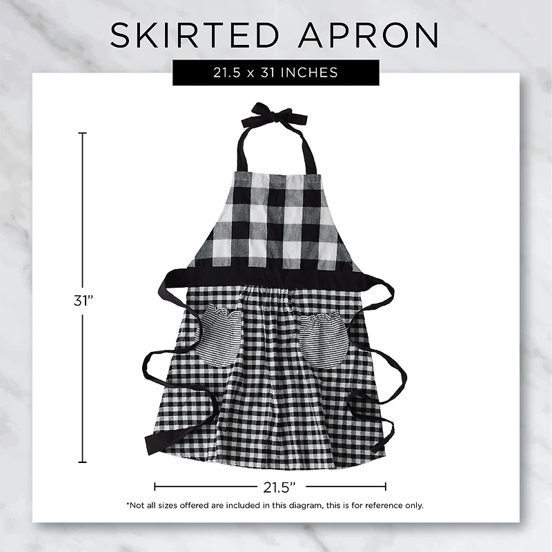 DII® Mrs. Claus Skirt Apron