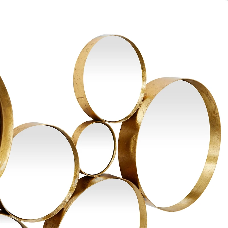 CosmoLiving by Cosmopolitan Gold Metal Modern Wall Mirror, 21" x 54"