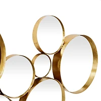 CosmoLiving by Cosmopolitan Gold Metal Modern Wall Mirror, 21" x 54"