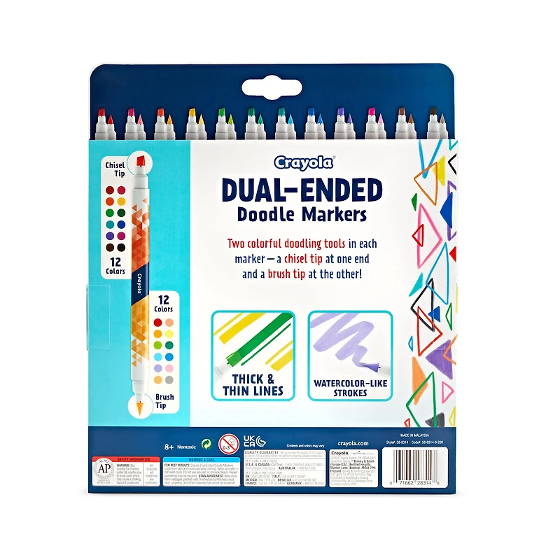 Crayola® Dual-Ended Doodle Markers, 12ct.