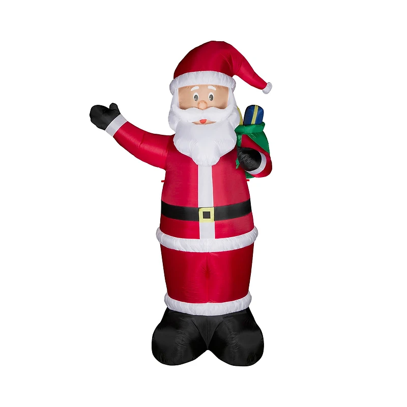 Glitzhome® 12ft. Inflatable Santa With Lights