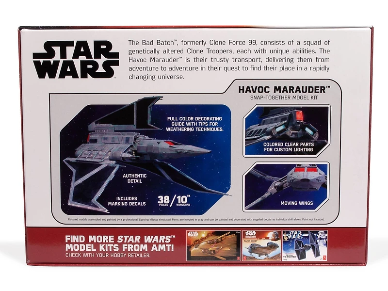 AMT® Star Wars™ The Bad Batch Havoc Marauder 1:144 Scale Model Kit