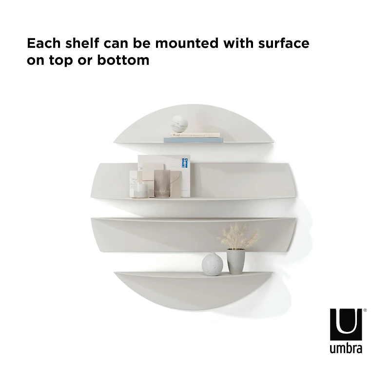 Umbra Stone Solis 4 Piece Wall Shelves