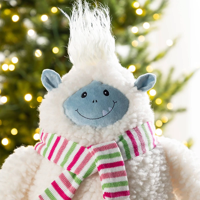 Glitzhome® 22"H Christmas Fabric Standing Yeti