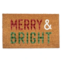 Merry & Bright Check Doormat