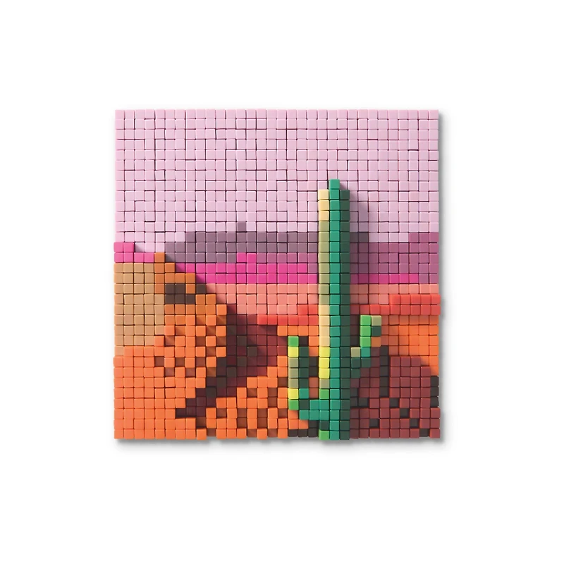 Desert Plants Pixelated Brick Art Kit by Make Market®