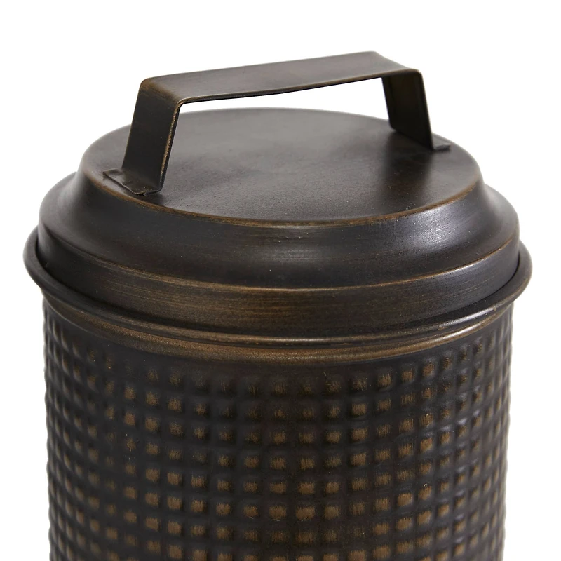 Black Metal Farmhouse Canister Set