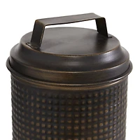 Black Metal Farmhouse Canister Set