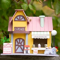 8'' Cute Cupcake Bakery Birdhouse
